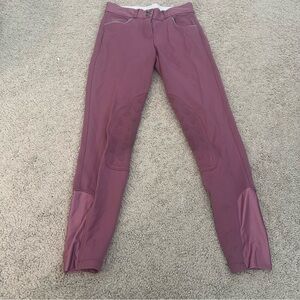 Piper by SmartPak Riding Breeches Mauve Equestrian preppy 24R athleisure